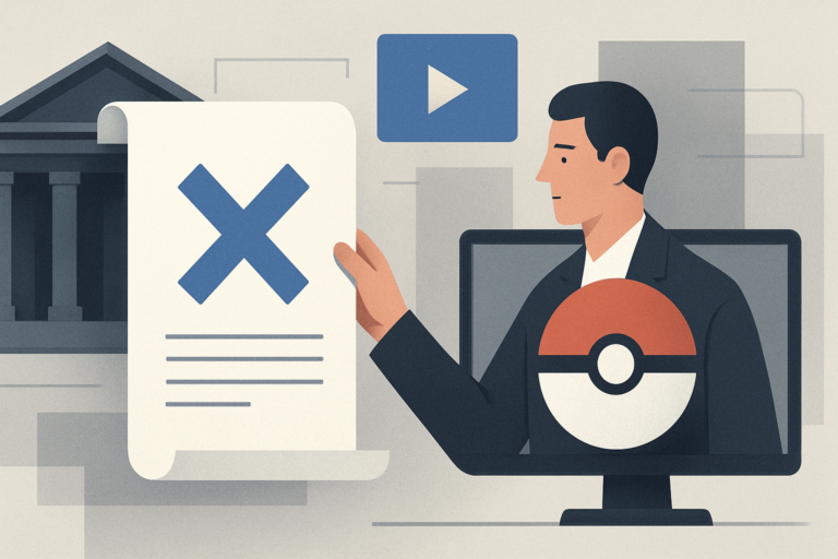 JPO Rejects Nintendo Divisional Patent After Citing Pokémon Fangame Footage