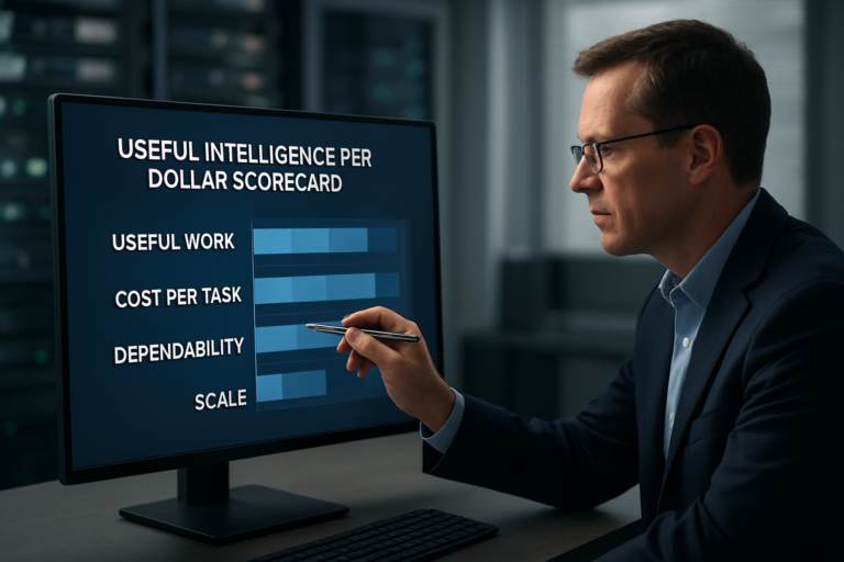 Measuring AI ROI with a ‘Useful Intelligence per Dollar’ Scorecard